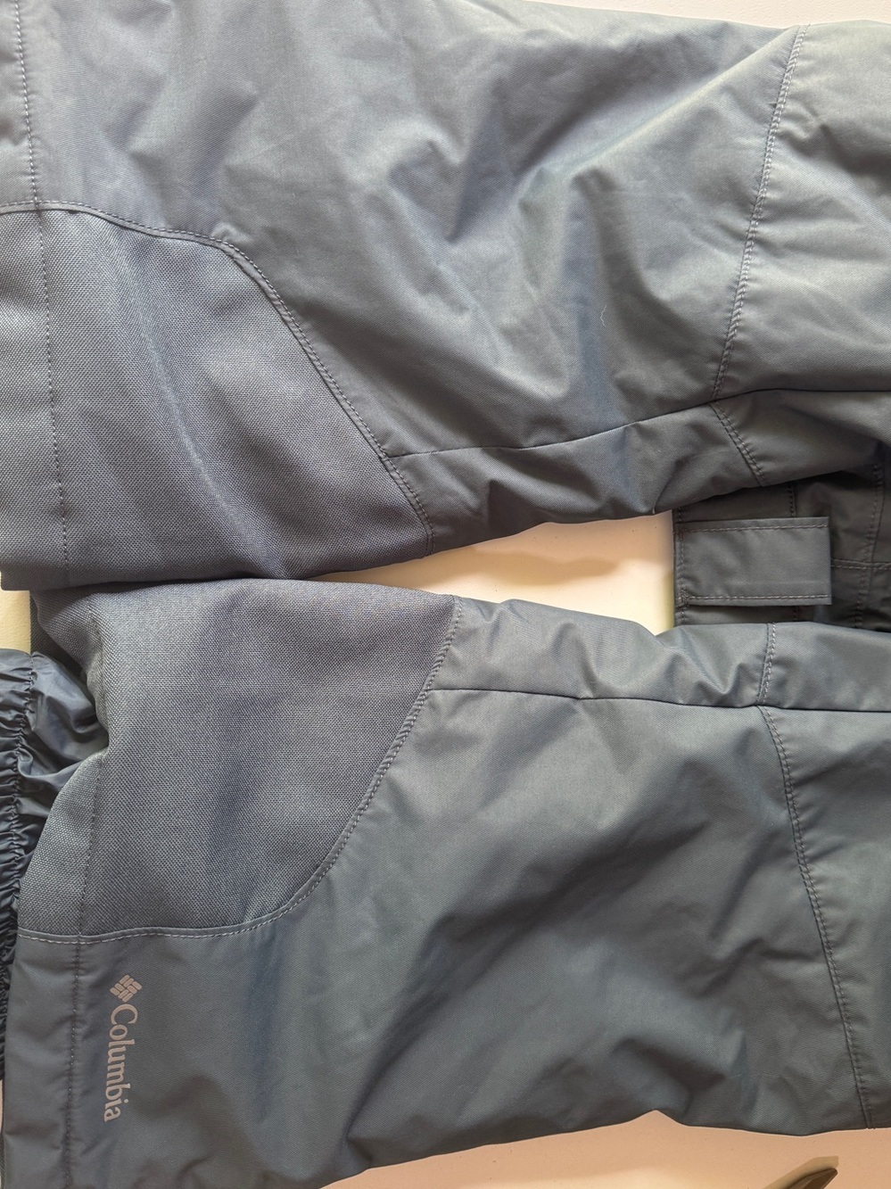 Columbia Omni-Heat Men's Gray /blue Outdoor Shell Pants - Waterproof Performance - Picture 4 of 10